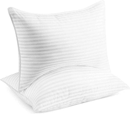 Beckham Hotel Collection Bed Pillows - Soft Down Alternative Set of 2 for All Sleep Positions | Standard/Queen Size