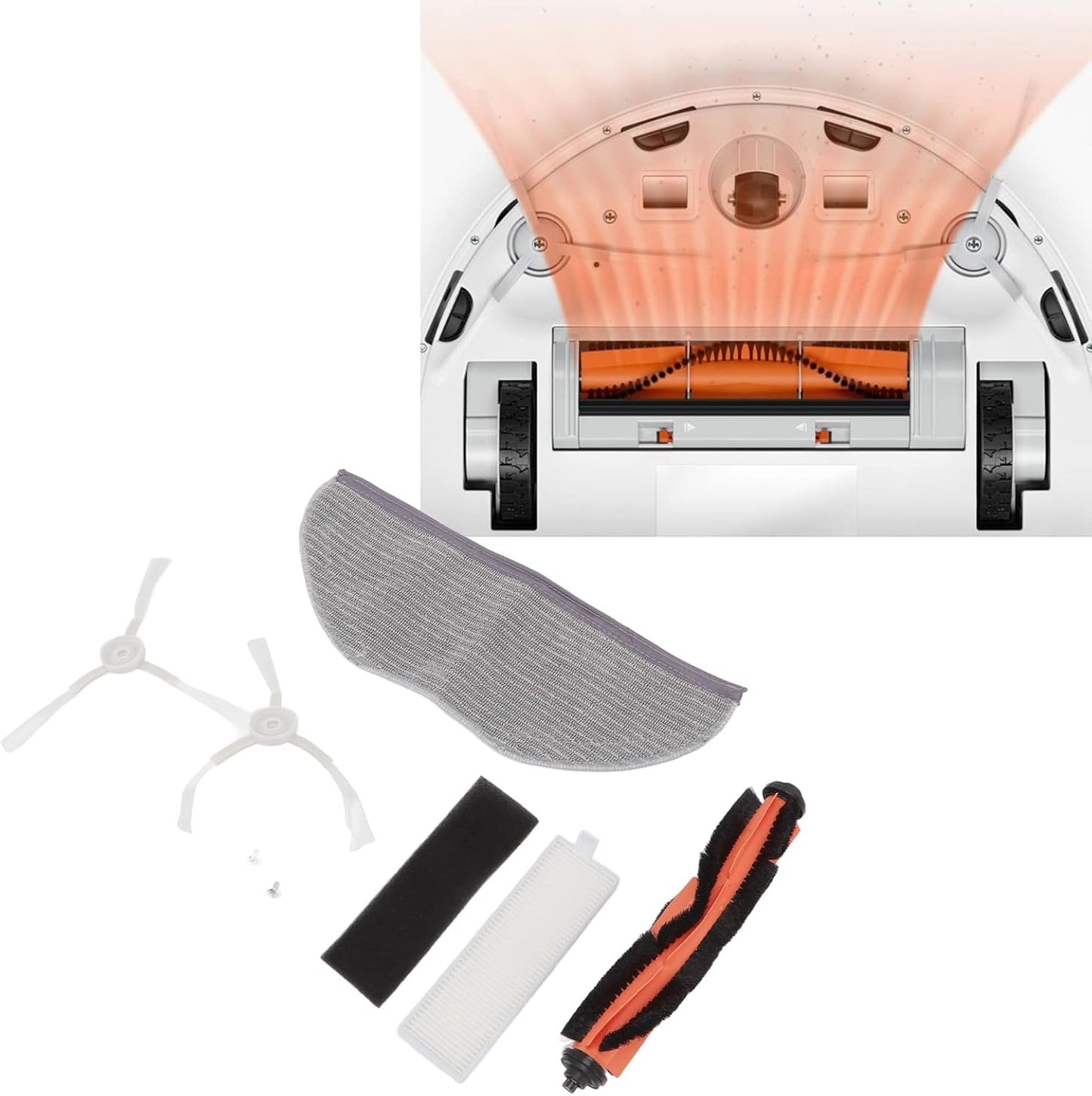 CHICIRIS Vacuum Cleaner Accessories Kit - Replacement Parts for Mopping Robot Vacuum, Fits Xiaomi G1 MJSTG1