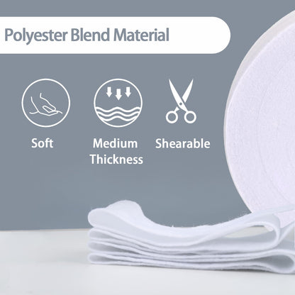 HexaHive 2 1/4 Inch Jelly Batting Roll Strips for Rugs Total 150 Yards, 3 Rolls Polyester Blend Batting on a Roll for Quilting, Throw Rugs, Fabric Tube Maker Needle Punched Maker Tool