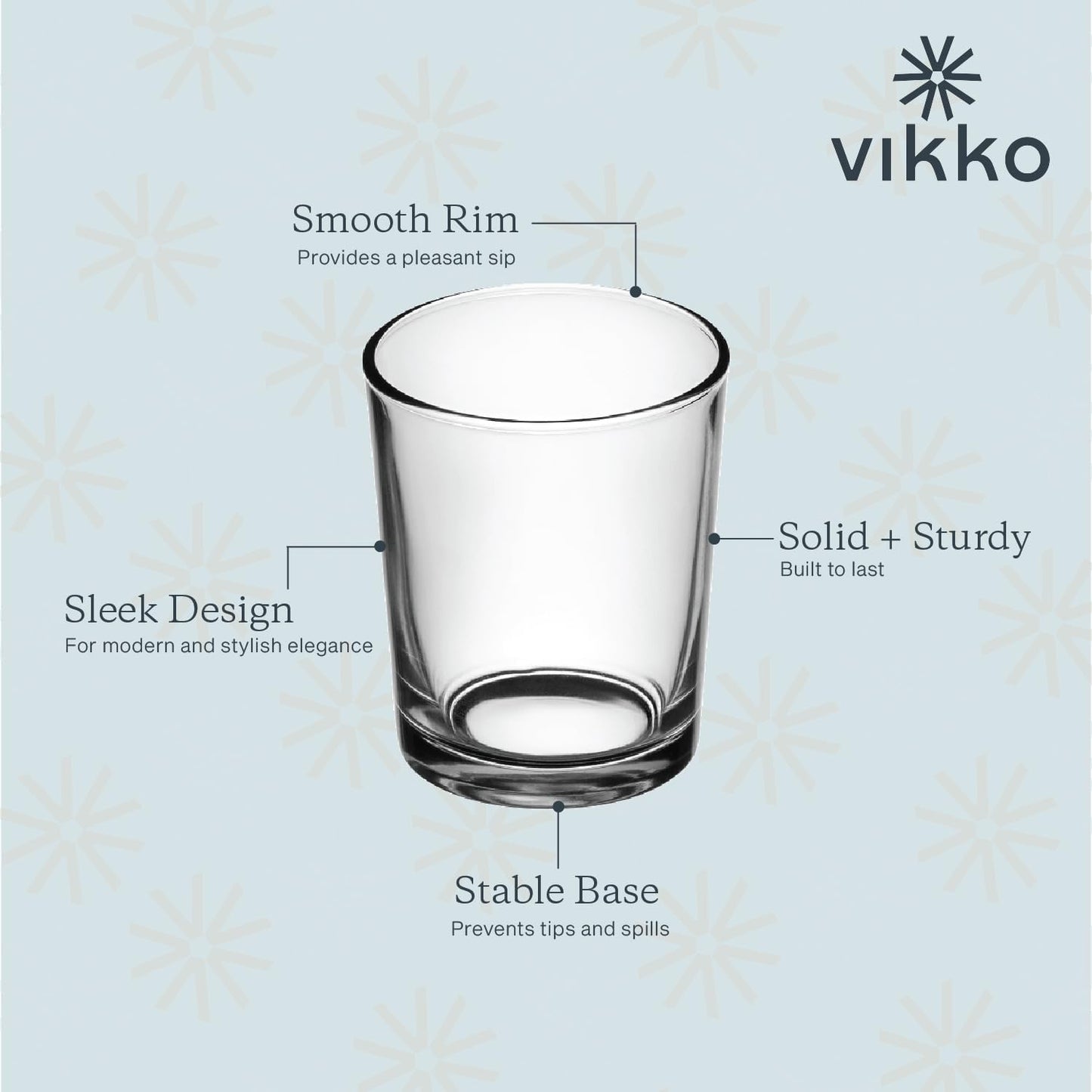 Vikko Set of 6 Small Orange Fruit Juice Glasses, 5 oz Durable Tumblers, Dishwasher Safe