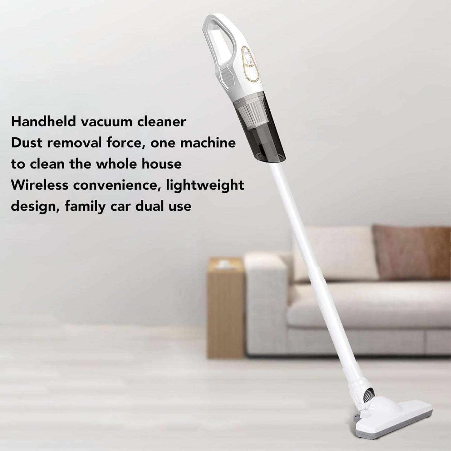 AUNMAS Cordless Stick Vacuum, Lightweight Cleaner with Multifunction Strong Suction for Hardwood Floor, Carpet, Pet Hair