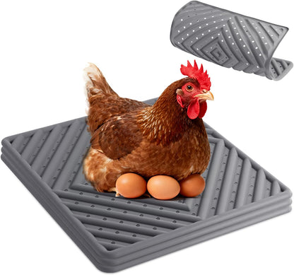 12" 12", 3 Pack Chicken Nesting Pads for Chicken Coop, Washable Laying Pads for Nesting Box, Reusable Hen Nesting Box