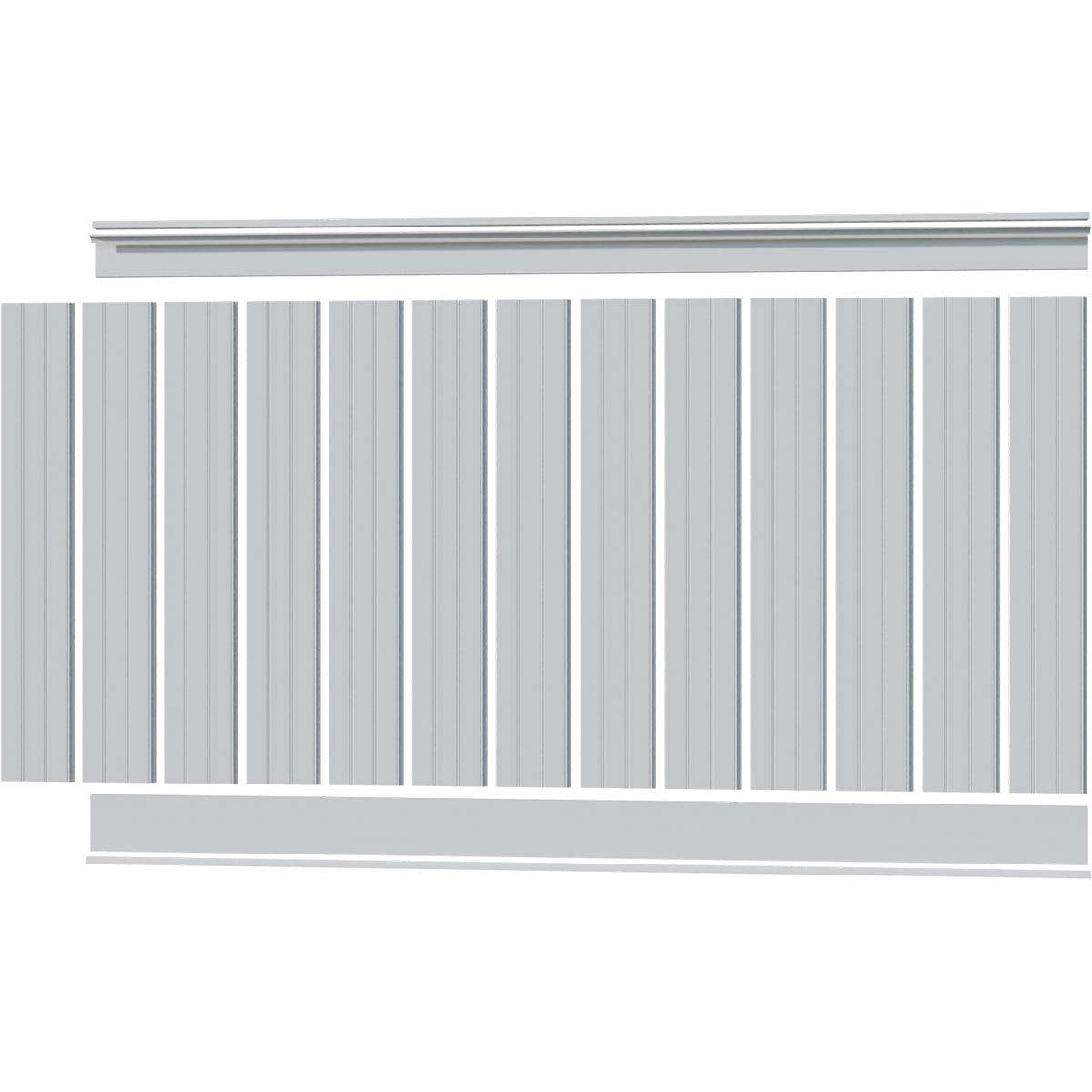 Ekena Millwork - WPKP104BBD, Deluxe Beadboard, 8' Length PVC Wainscoting Kit, 56" Height, White