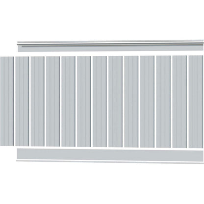 Ekena Millwork - WPKP104BBD, Deluxe Beadboard, 8' Length PVC Wainscoting Kit, 56" Height, White