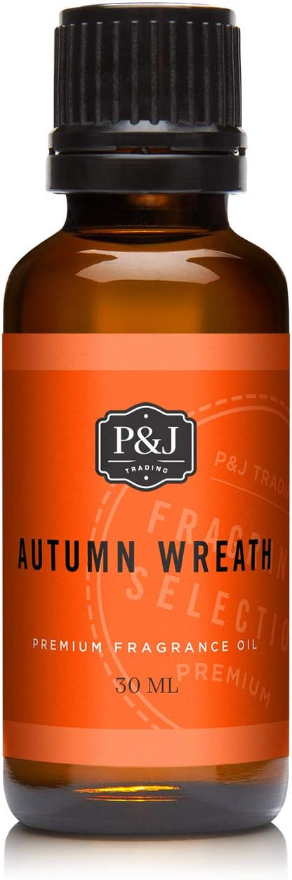 P&J Fragrance Oil Autumn Set | Brown Sugar, Apple, Harvest Spice, Vanilla, Forest Pine, and Snickerdoodle Candle Scents for Candle Making, Freshie, Soap Making Supplies, Diffuser Oil Scents