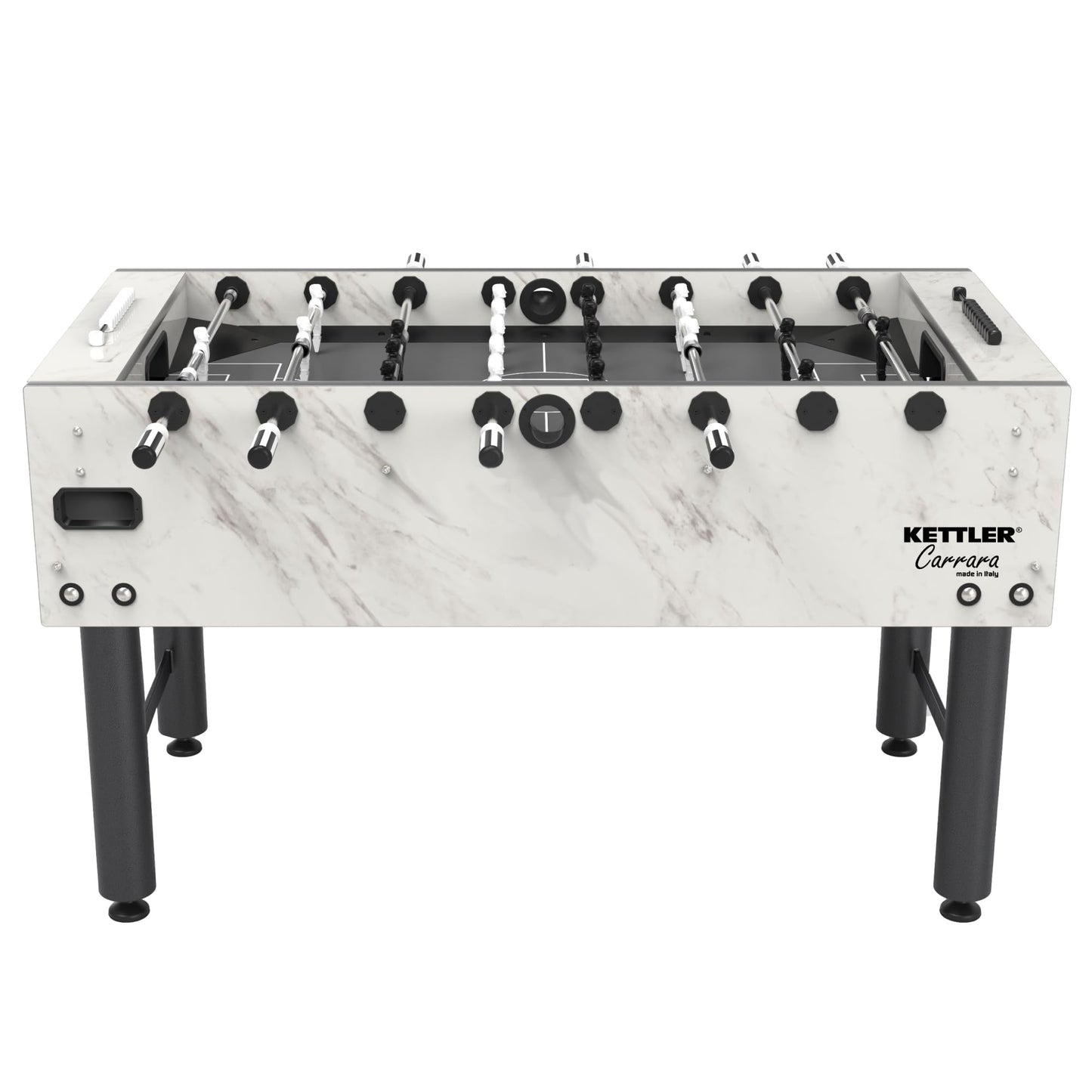 KETTLER Carrara Outdoor Foosball Table with 360 Degree Goalie Rotation, 5 Resin Balls, 5 Cork Balls and Premium Storage Cover