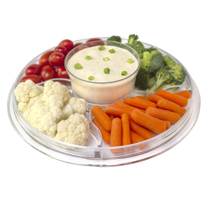 Cake Stand with Dome Cover, 6-in-1 Multi-Purpose Use, Cake Stand with Lid, Serving Platter, Punch Bowl, Desert Platter and More, BPA Free