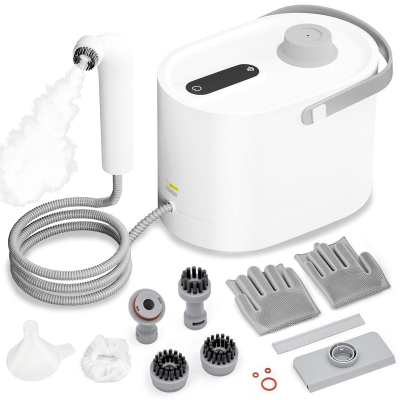 Steam Cleaner for Home, All-in-One Kit Handheld Steamer for Cleaning, 15s Heat-Up, Steam Adjustable, Suitable for Tile, Grout, Window, Bathroom, Kitchen, Fabric