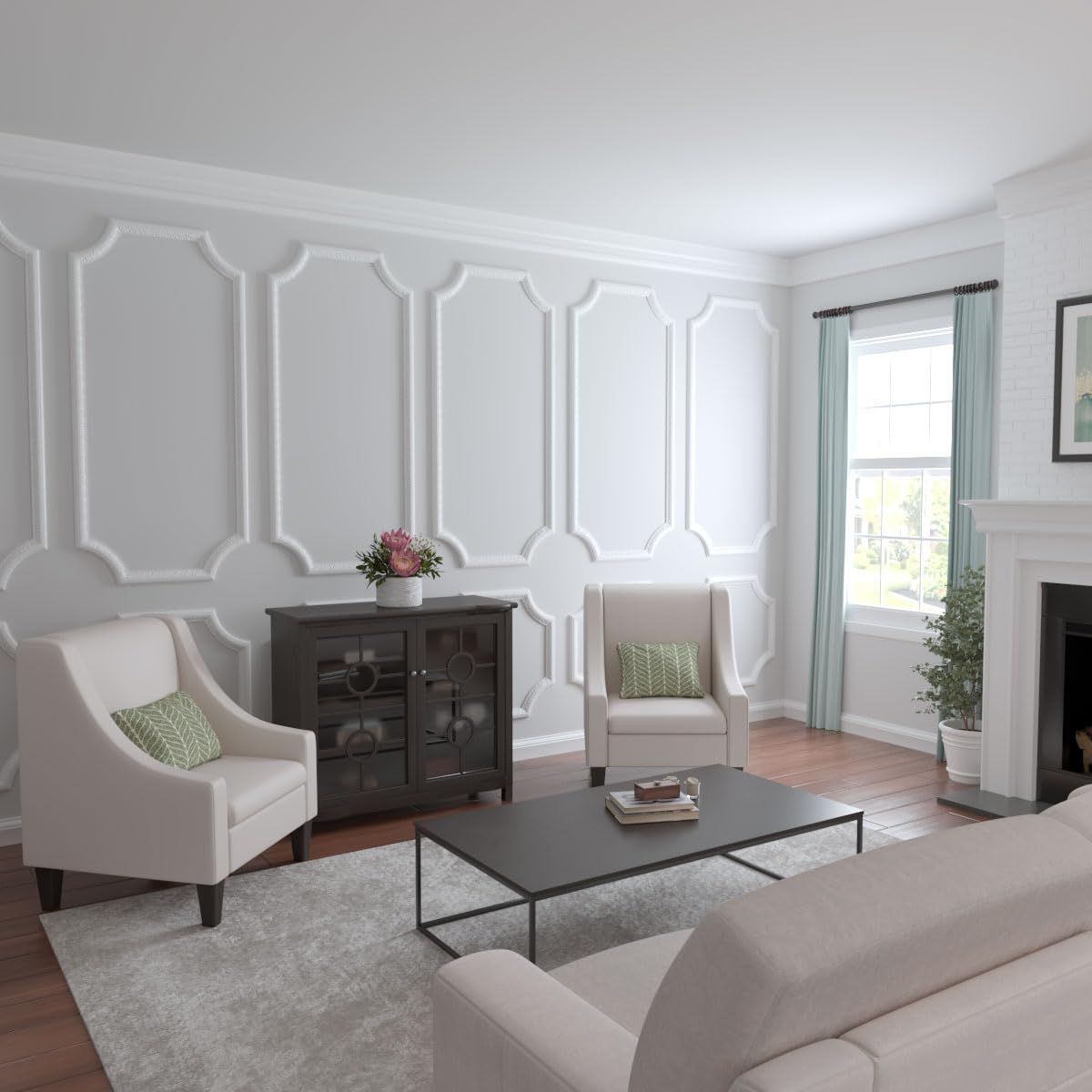 Ekena Millwork PML02X01EM-CASE-12 Emery (12-Pack) Panel Moulding, 2 1/8"H x 7/8"P x 94 1/2"L, Primed