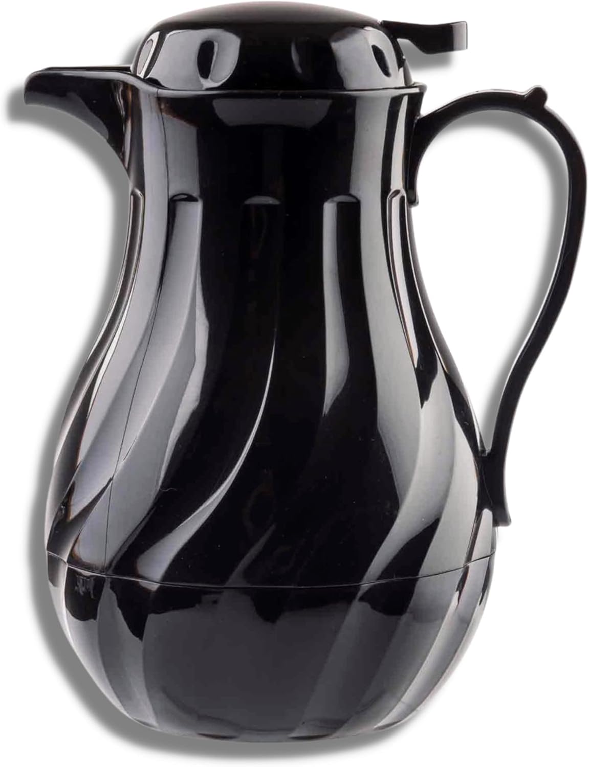 Tablecraft Insulated Coffee Server, Tea and Hot Water Beverage Dispenser, 64 Ounce, Black, BPA Free