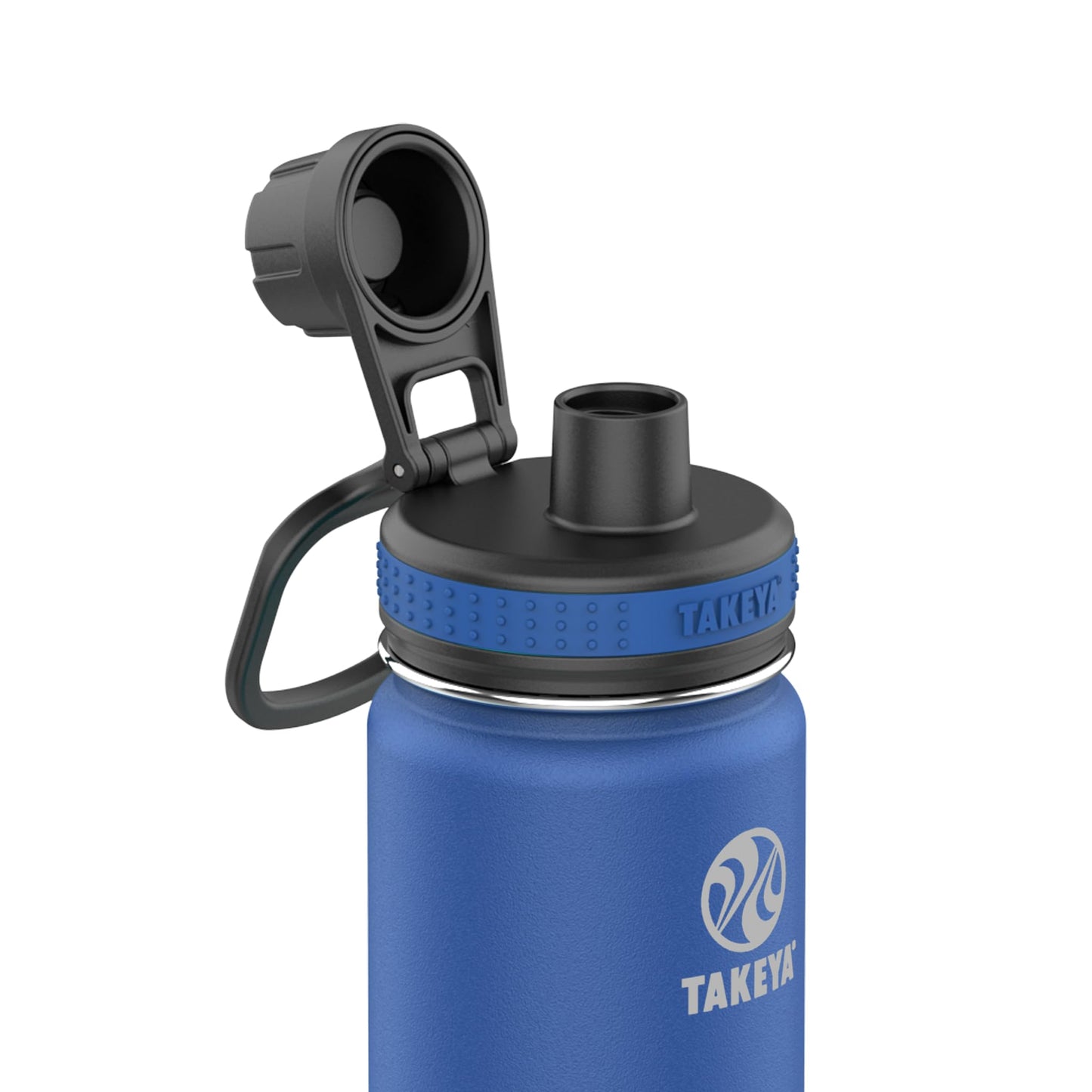 Takeya Originals 24 oz Vacuum Insulated Stainless Steel Water Bottle - Leakproof & BPA-Free Spout Lid - Keeps Drinks Cold 24 Hrs/Hot 12 Hrs - Double-Wall Design - Ideal for Active Lifestyles, Navy