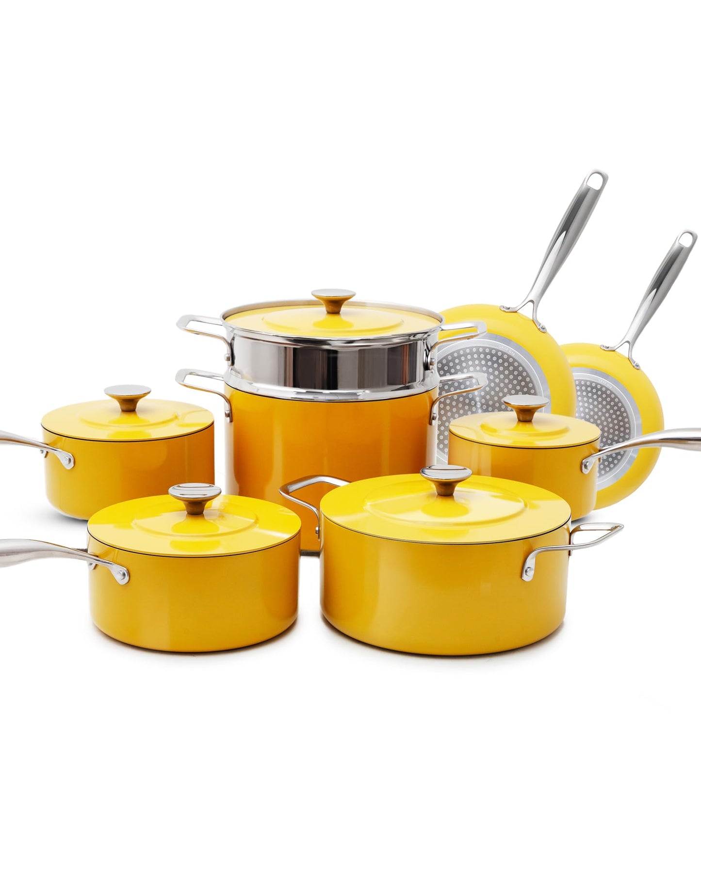 Nuwave Lux 13-Piece Premium Cookware Collection, Healthy G10 Duralon Blue Ceramic Nonstick, Ultra Durable, PFAS-Free, Lightweight & Works on All Cooktops