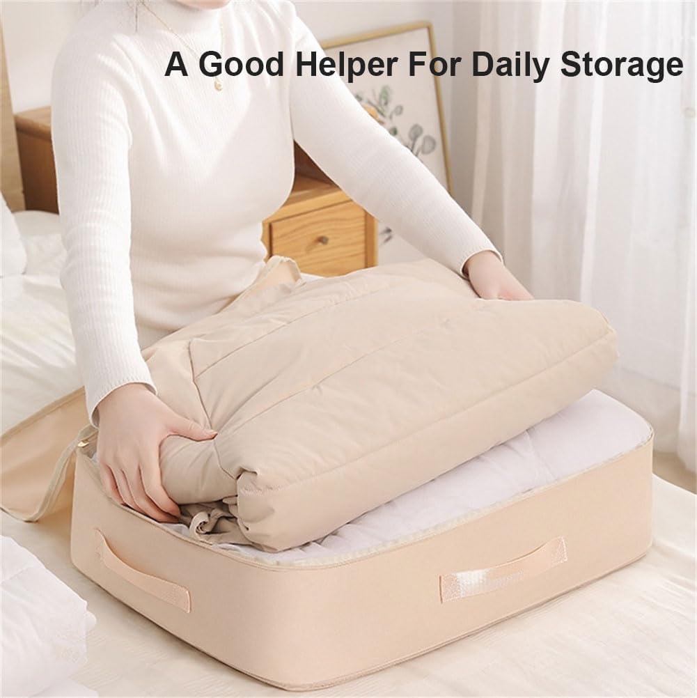 Ultra Space Saving Self Compression Organizer, Heavy Duty Moving Bags, Storage Tote for Comforters, Clothes, Blankets