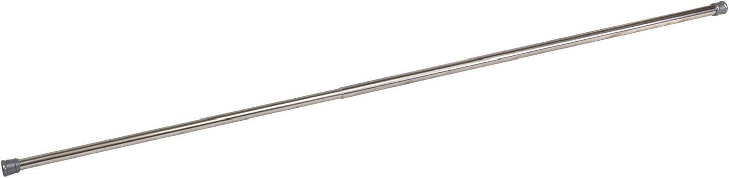 Design House Classic Adjustable Shower Rod, 43 to 72-inch, Brushed Nickel for Bathroom