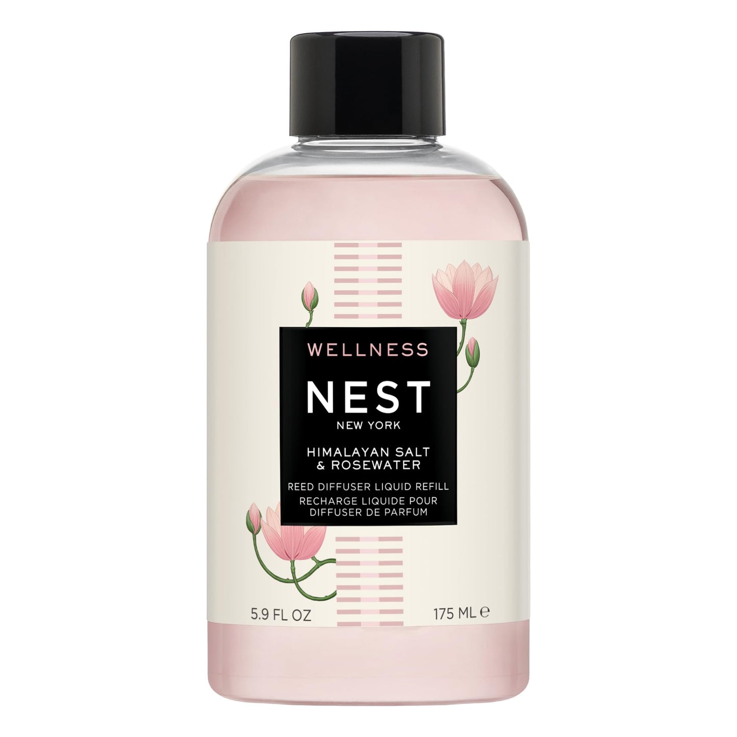 NEST New York Reed Diffuser Liquid Refill, Sicilian Tangerine - 5.9 fl oz - Fragrance for Up to 90 Days - Flame Free