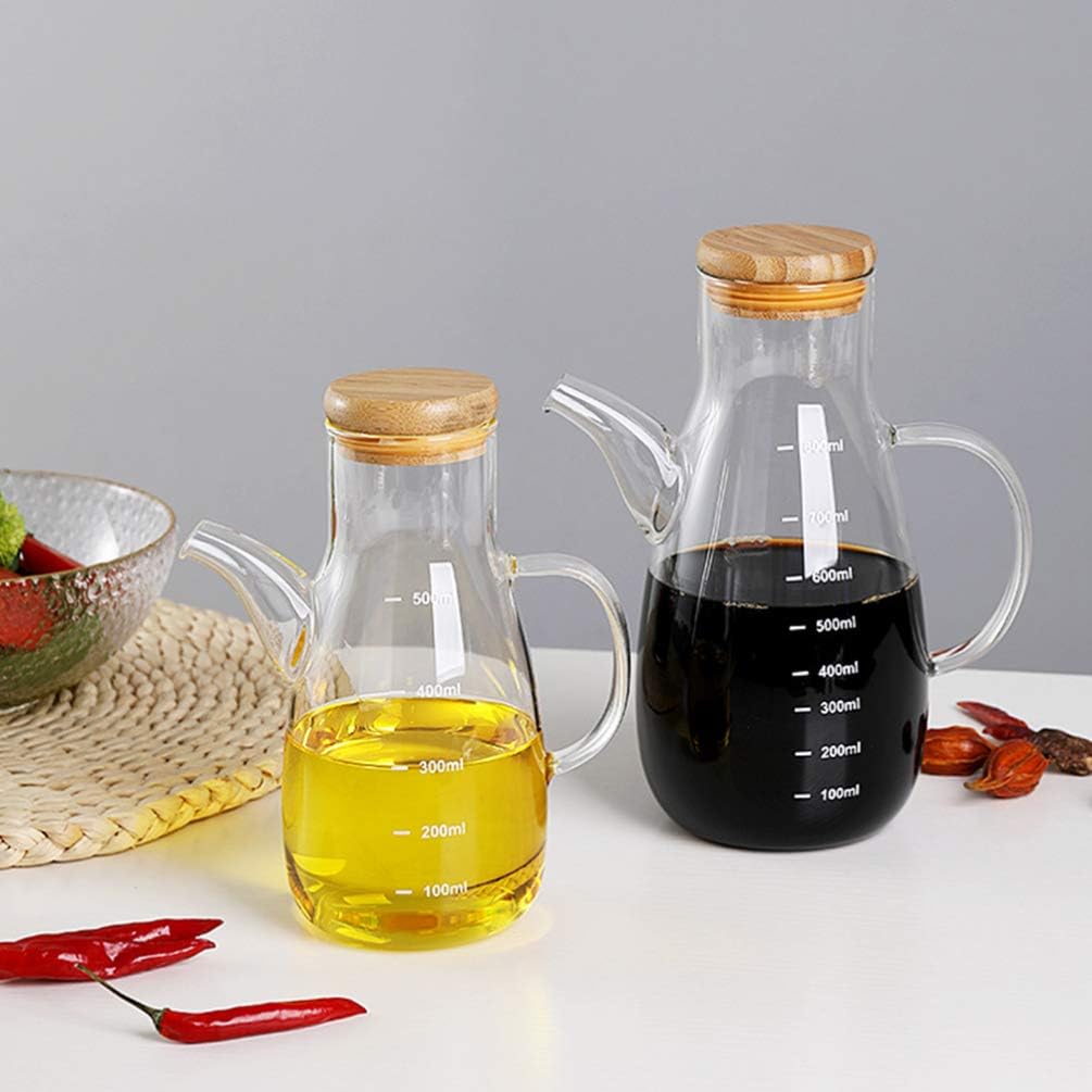 Vinegar Bottle Oil Pot - High Borosilicate Glass Oiler Oil Dispenser