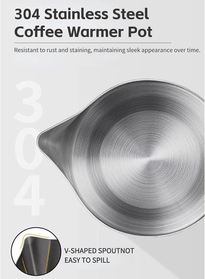 Yoidesu Turkish Coffee Maker, 600ml Brewing Capacity, Stainless Steel Electric Pot for Turkish & Greek Coffee