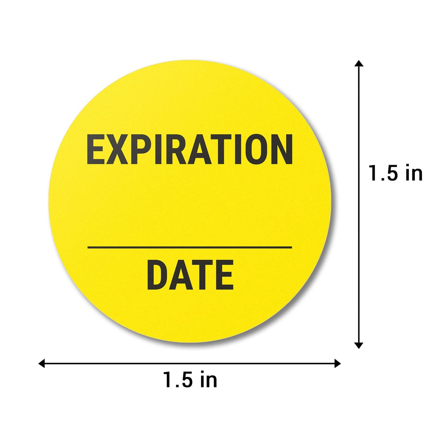 300 Count - Expiration Date Stickers, 1.5 inch Circle Dot Small Blank Food Date Labels for Food Containers/Freezer Storage/Restaurants/FoodSaver/Service Prep