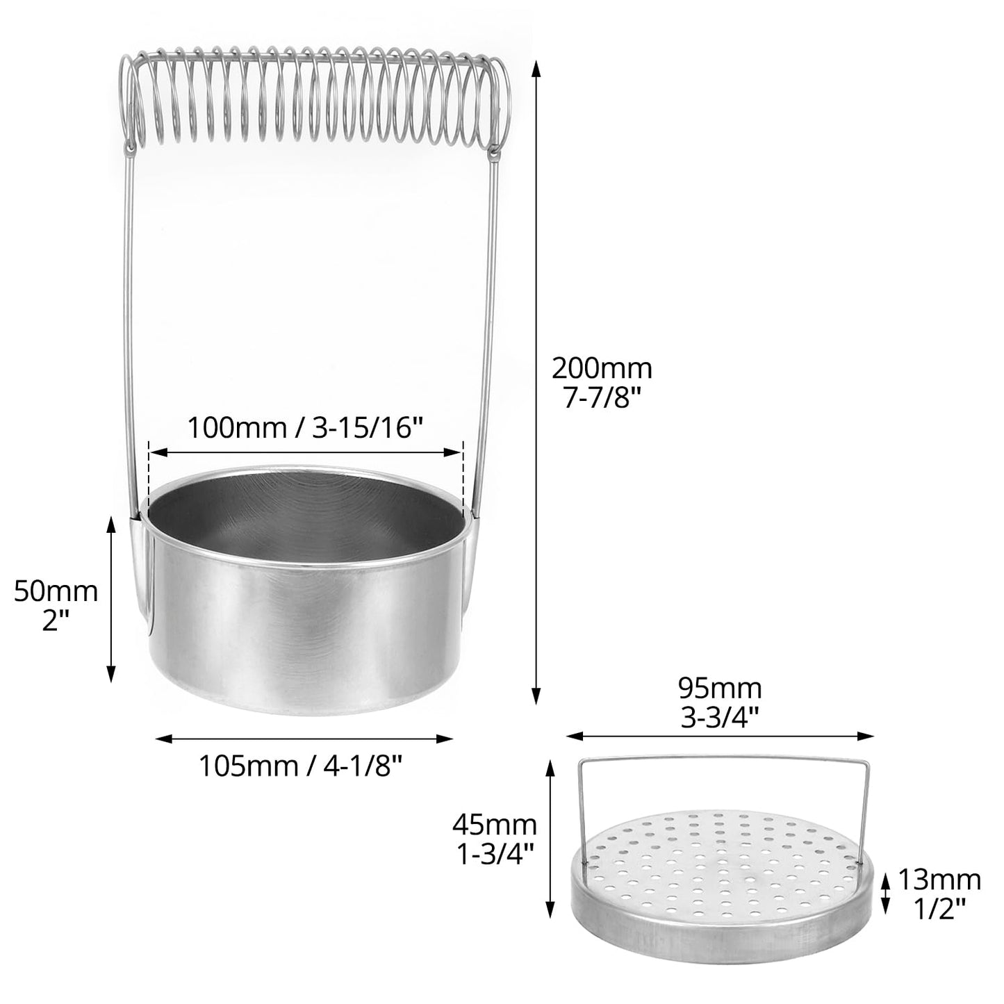 QWORK Portable Artist Brush Washer with Removable Screen, Stainless Steel Paint Brush Cleaner Tank & Spring Holder for Water, Oil, Acrylic Paints, Ideal for Artists, Students & Travelers
