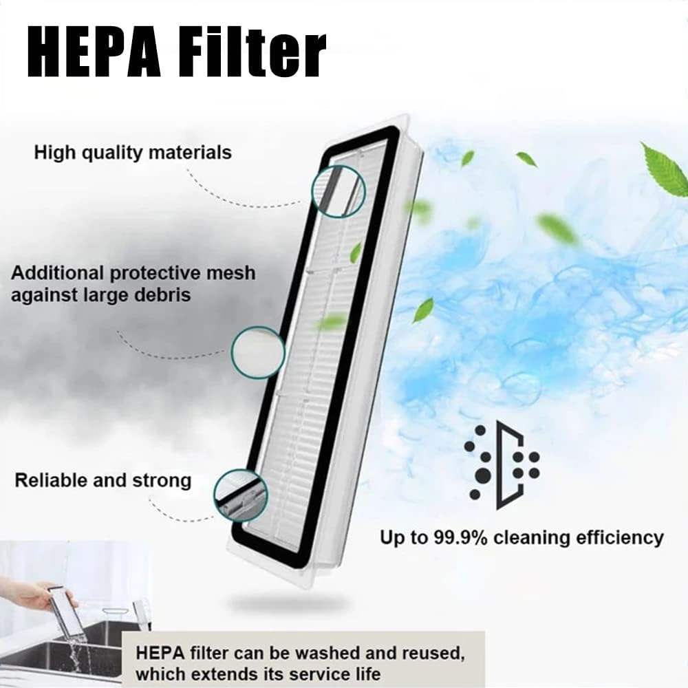 Chuancheng 20Pcs Accessories Kit for Dreame Bot Z10 Pro L10 Plus Vacuum Cleaner, Includes Brushes, Filters, Mop Cloths