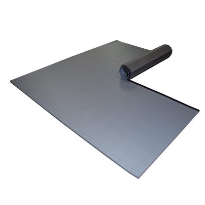 Dollamur 10'x10'x1.25" Jiu-Jitsu Mat, Charcoal Gray, Tatami, FLEXI-Connect®