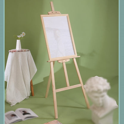 Easels, Wooden A-Frame Easel Stand, Portable Artist Floor Easels for Display, Adjustable Height Folding Easel for Drawin (Wood 150cm)