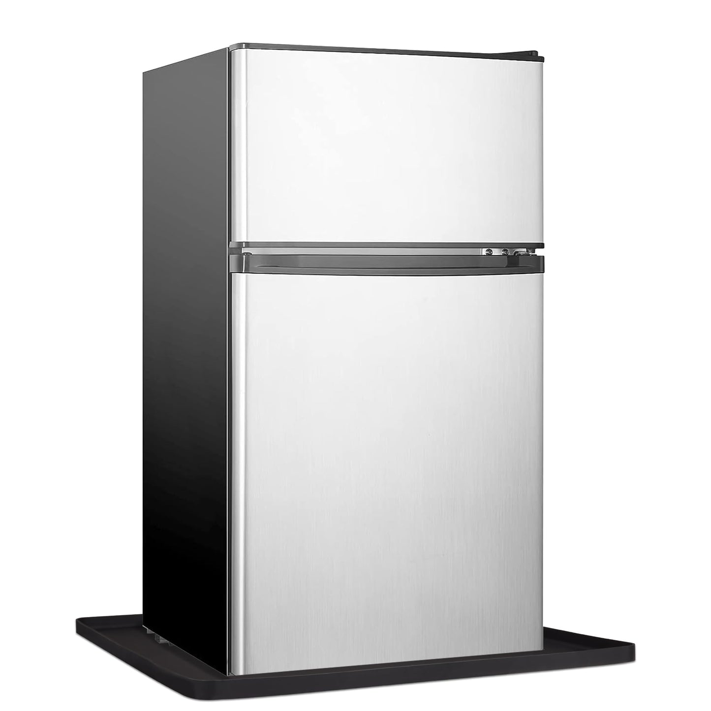 27''x27'' Extra Large Mini Fridge Silicone Mat with 0.5'' Raised Edges, Prevent Water Leakage and Floor Damage from Elecrical Equipment such as Washing Machines, Dryer, Mini Fridge, Wine Cabinet.