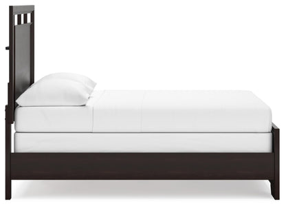 Signature Design by Ashley Covetown Traditional Full Panel Bed, Foundation or Box Spring Needed, Dark Brown