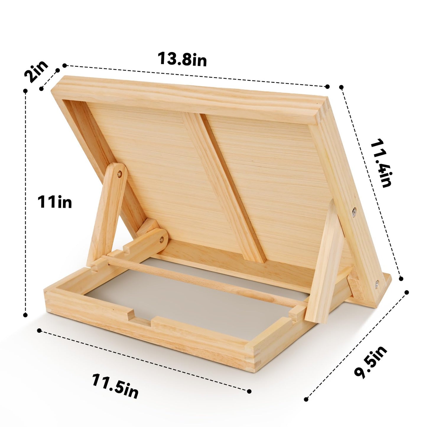 DRAWLEX Tabletop Easel - Easel for Painting, Adjustable Angle Art Easels for Painting, Art Supplies for Adults Student Artist, 13 4/5 Inches by 11 2/5 Inches