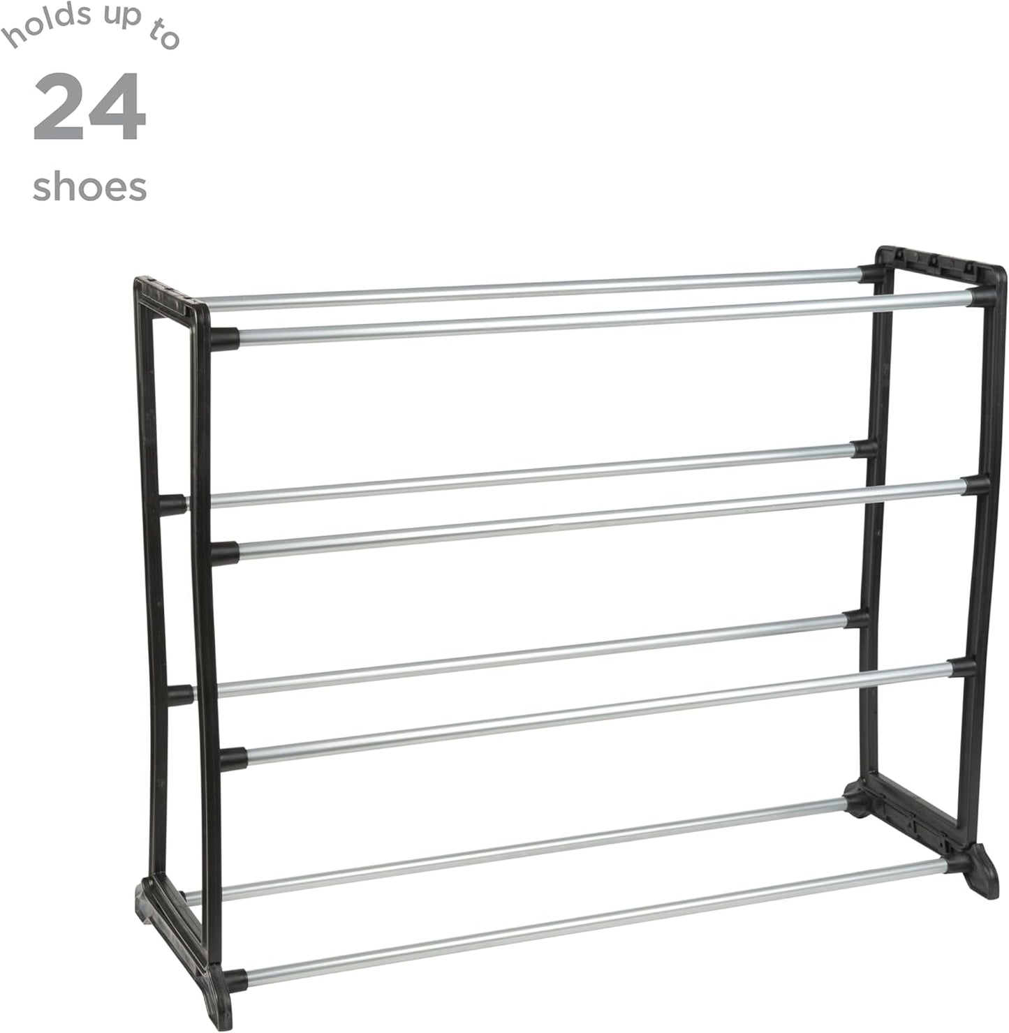 12 Closet Simplify Stackable Shoe Rack | Holds Pairs of Shoes | Maximize & Bedroom Space | Good for Sneakers | Boots |