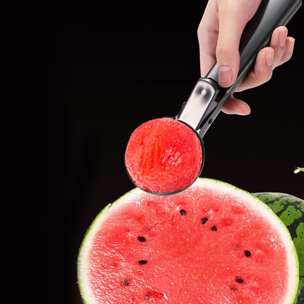 TONGNENGLIU Frozen Ice Cream Scooper Stainless Steel, Cookie Scoopwith Trigger Heavy Duty Metal Icecream Scoop,Cookie