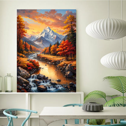 KEUASDV Diamond Painting Kits for Adults, Forest Landscape 5D DIY Diamond Art Kits Full Drill Diamond Dots for Gift Wall Decor and Relaxation Gem Arts 12x16 inch