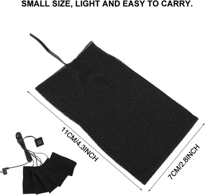 Portable USB Heater, Convenient Washed and Folded Electric Fabric Heater, Heating Pad for Indoor Outdoor Use