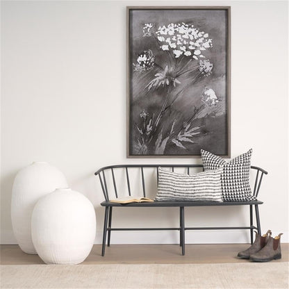Pemberly Row Large White Textured Ceramic Vase, 19.8" L x 19.7" W x 31.9" H, Durable Handcrafted Design, Modern Contemporary Style Decorative Piece for Home Decor or Floral Arrangements