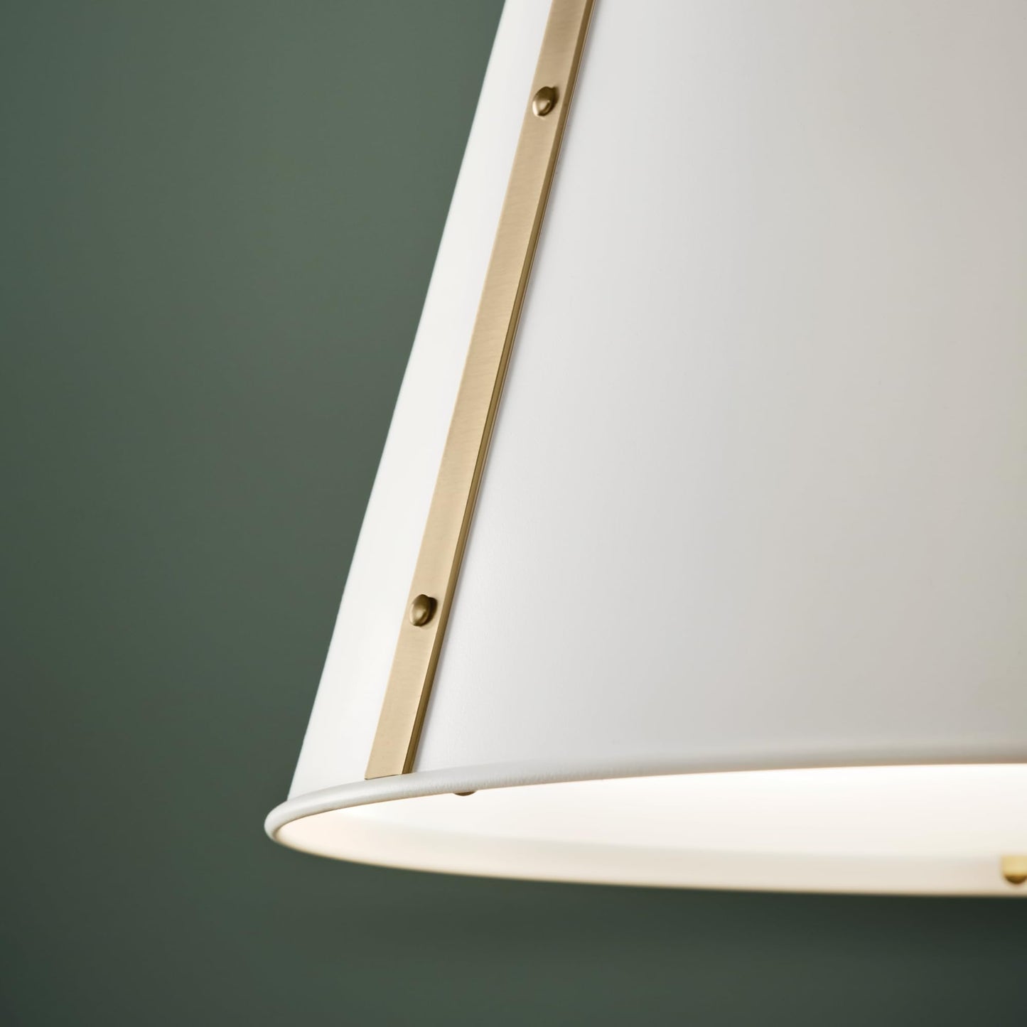Kichler Etcher 2-Light Pendant Light Fixture with Etched Painted White Glass Diffuser, Kitchen Island Hanging Light in White and Champagne Bronze (22.5" x 18"), 52711WH