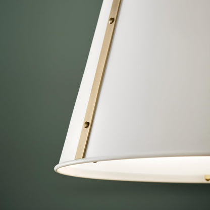 Kichler Etcher 2-Light Pendant Light Fixture with Etched Painted White Glass Diffuser, Kitchen Island Hanging Light in White and Champagne Bronze (22.5" x 18"), 52711WH