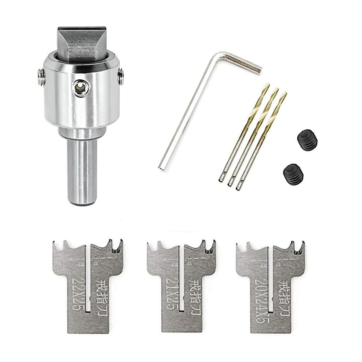 Tidsech 10Pcs Wood Ring Maker Set, 20-22mm Blades Ring Drill Bit Set, Adjustable Design fits US Ring Sizes 10-13, Be Used with a Drill Press