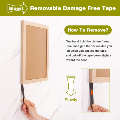 Double Sided Tape Heavy Duty,0.39INx 16.5FT Removeable Mounting Tape No Damage Wall Tape Damage Free Picture Hanging Strips,Strong Adhesive Strips Foam Tape for Home Office Decor Poster Art Craft
