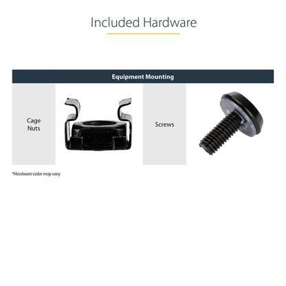 StarTech.com 2-Post 12U Heavy-Duty Wall Mount Network Rack, 19" Open Frame Server Rack with Adjustable Depth, Wall Mount Data Rack for IT / AV / Patch Panel / Computer Equipment (RK12WALLOA)
