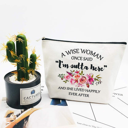 Retirement Gifts for Women, Funny Makeup Bag for Best Friends, Wife, Mom, Grandma, Coworkers, Retirees, Birthday