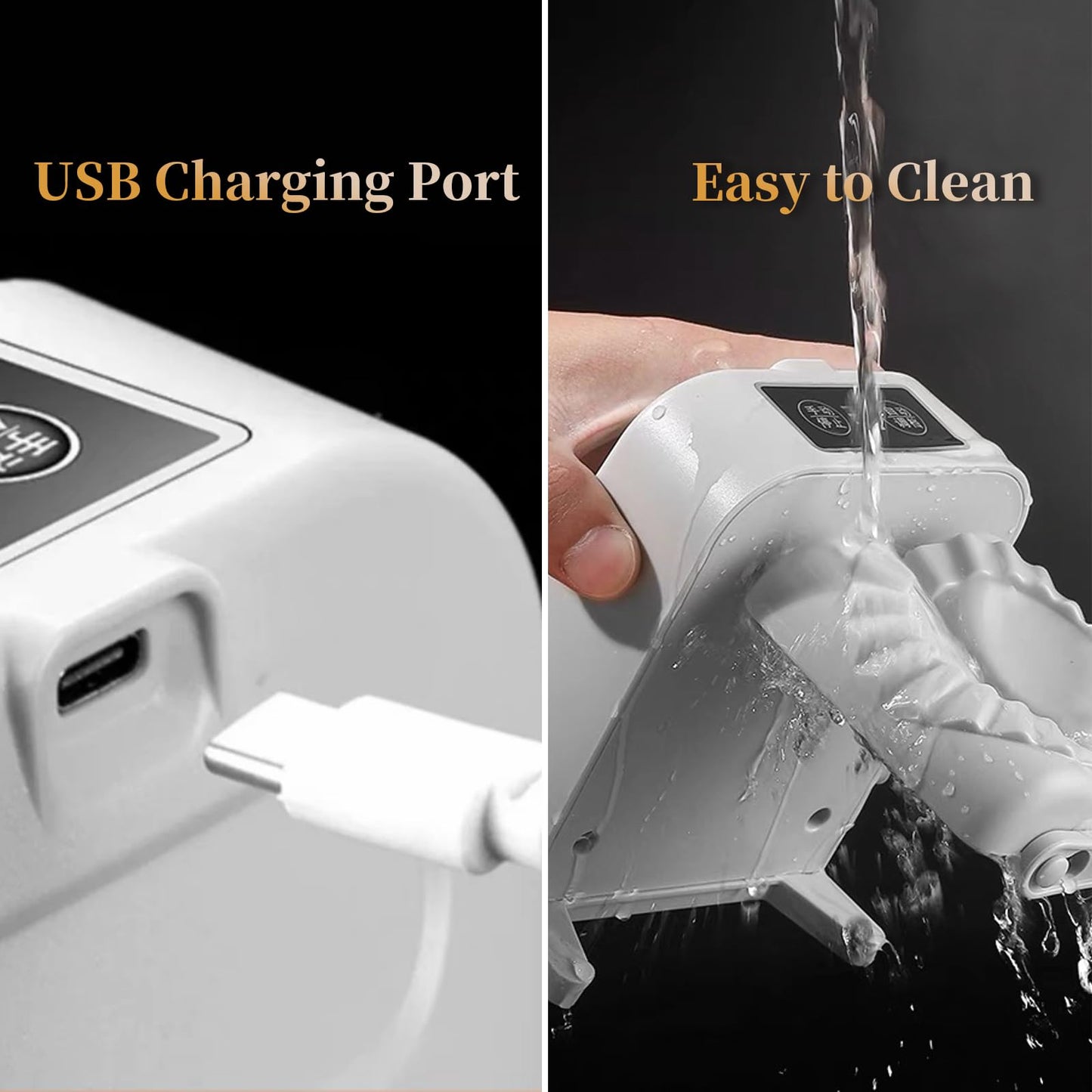 Electric Dumpling Maker Rechargeable Automatic Dumpling Maker Machine Mould 2 Modes,Household Easy Quick Dumpling Pierogi Maker Machine with Empanada Maker Press,Dough Cutter,Spoon