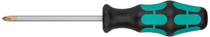 Wera Kraftform Plus 350 PH Phillips Screwdriver - Lasertip PH 2 Head, 4" Blade Length