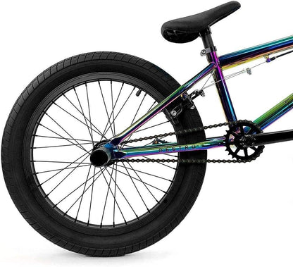 Elite BMX Bicycle 18", 20" & 26" BMX Bike - Freestyle BMX Bike All Models Come with 3 Piece BMX Crankset (20", Oil Slick)