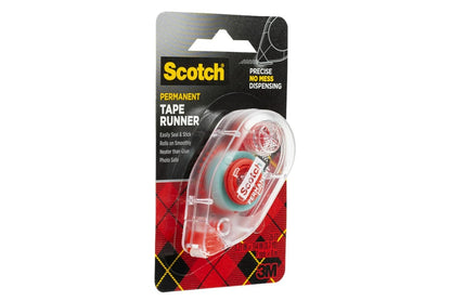 Scotch Double-Sided Permanent Adhesive Roller 0.27 in x 26 ft Refillable Acid-Free Photo-Safe Tape for Scrapbooking Card Making Crafting and Office Use, 6 Pack
