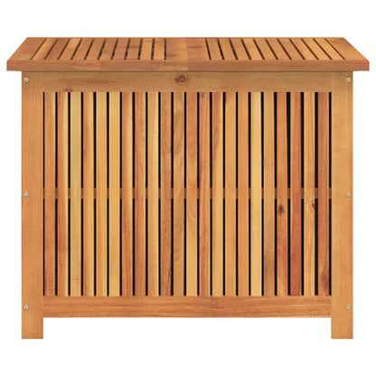 Tonture Natural Acacia Wood Storage Box, 29.5x29.5x22.8 in, Outdoor Deck Bin, Patio Furniture, Garden Tool Chest, Weather-Resistant