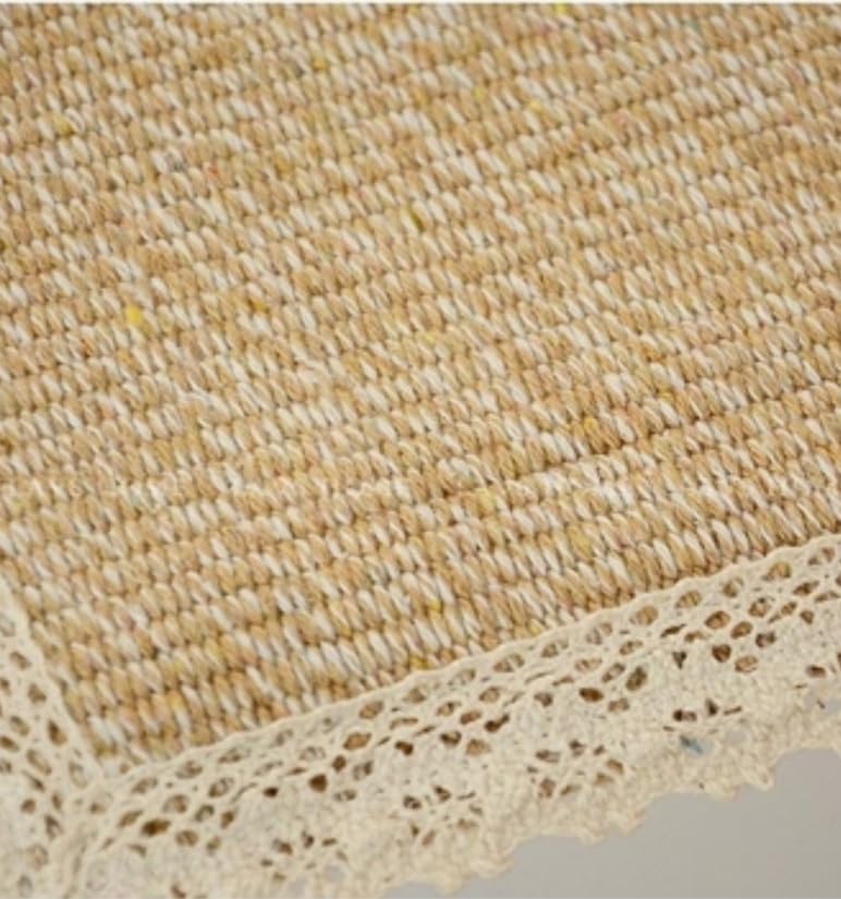 15.75 x23.6 Tablecloth Nightstand End Tabletop Dust Cover Night Stand Table Linen - Khaki
