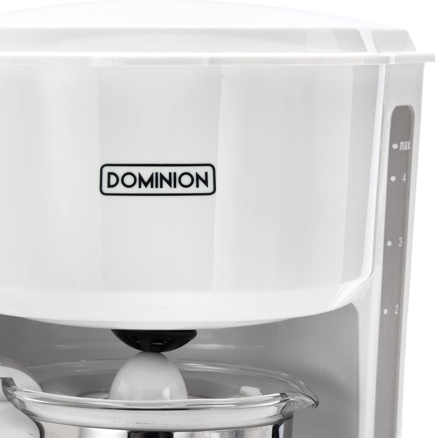 Dominion 4-Cup Compact Coffeemaker, Quiet Operation with On/Off LED Indicator Light and Auto Pause Feature