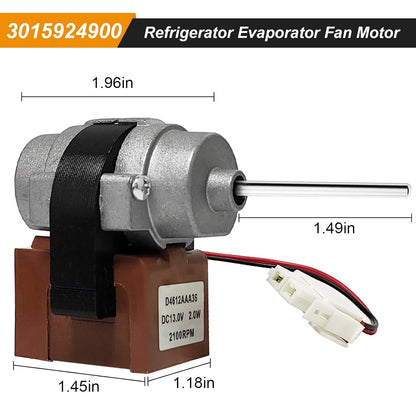 2024 Upgraded Refrigerator Evaporator Fan Motor, Compatible with Kenmore Replace D4612AAA36