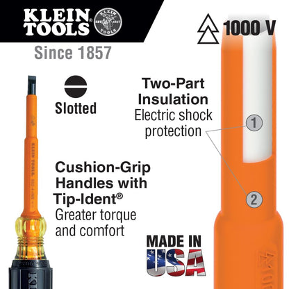 Klein Tools 33529 Premium Insulated Tool Kit, 1000-Volt Rated, Includes: 3 Pliers, 3 Screwdrivers, Cable Cutters and Wire Stripper/Cutter