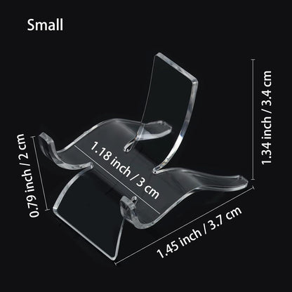 24 PCS Small Rock Display Stand, Crystal Holder Easels for Minerals, Rocks, Crystals, Geodes, Wedding Decor